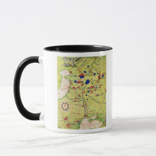 Taza Detalle de Europa y de Asia Central