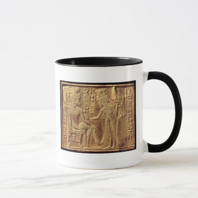 Taza Detalle de la capilla de oro de Tutankhamun (Derecha)