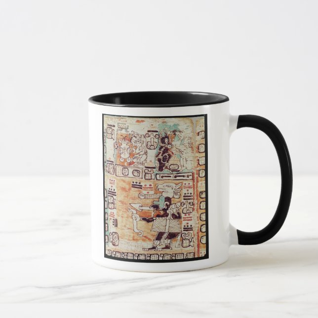 Taza Detalle de un códice maya (Derecha)