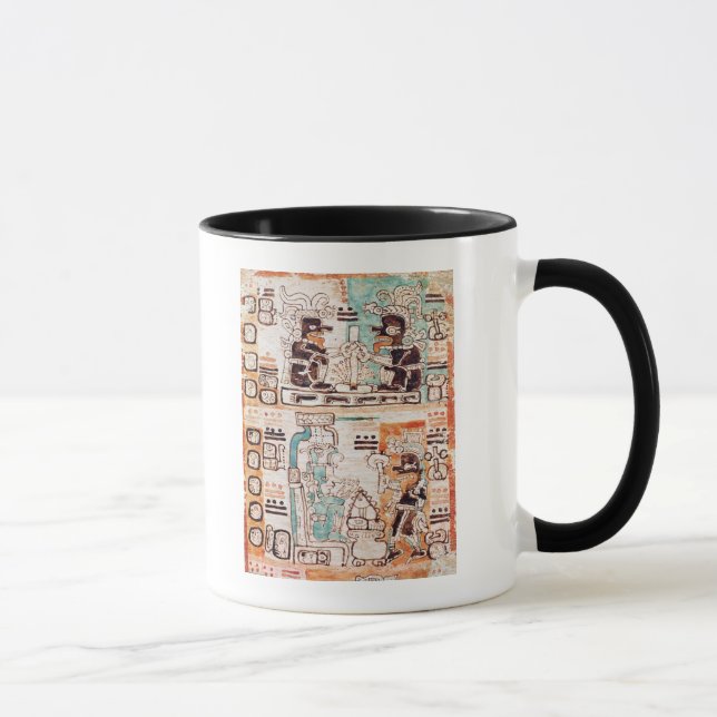 Taza Detalle de un códice maya (Derecha)