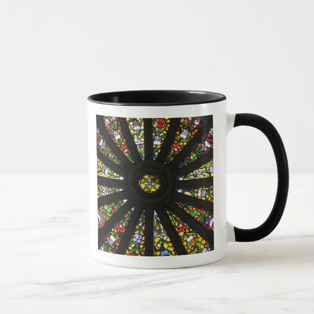 Taza Detalle de vidrio emplomado (Derecha)