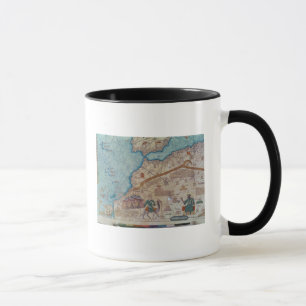 Taza Detalle del atlas catalán, 1375