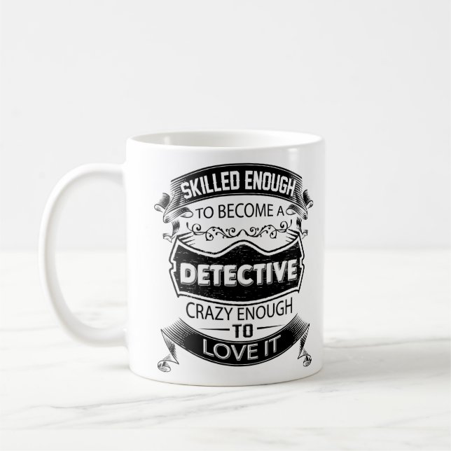 Taza detective, regalos detectives del viaje de la (Izquierda)