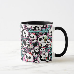 Taza ¡Detén El Panda! Panda Doodles