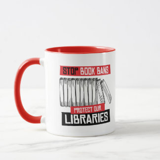 Taza Detener la prohibición de libros para proteger bib