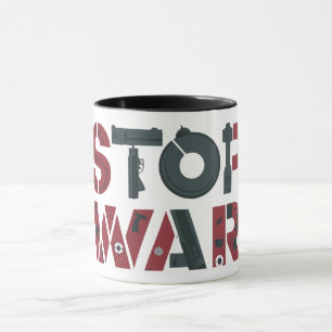 Taza Detengan la guerra, la paz