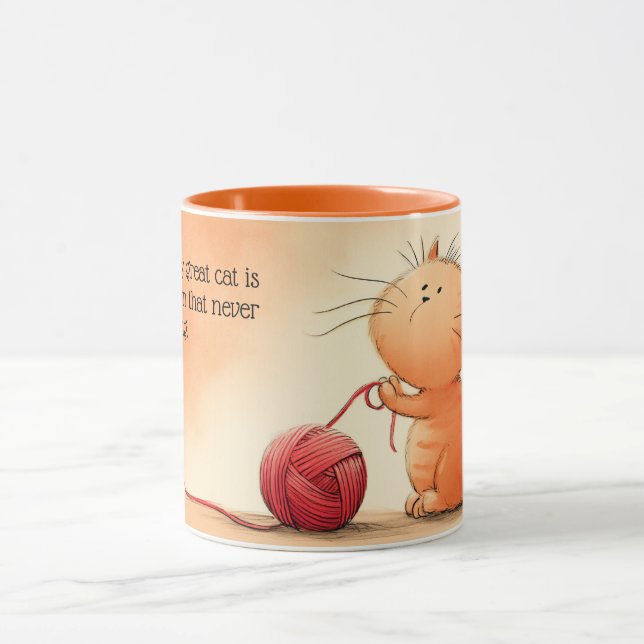 Taza Detrás de cada gran gato (Centro)