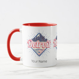 Taza Detroit Michigan Estados Unidos Skyline Vintage Es