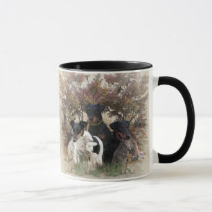 Taza Deutscher Jagdterrier Square Wall Clock Coffee Mu
