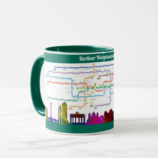 Taza " Deutschland: 2021/heute BERLIN - U/S-Bahn  Tasse (Anverso izquierdo)