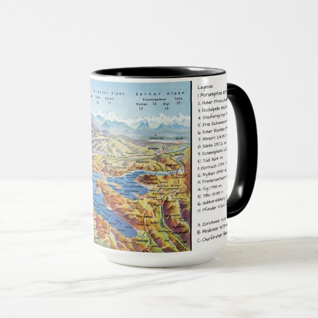 Taza "Deutschland/A/CH: 2021/heute - Bodensee Panorama (Anverso derecho)