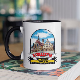 Taza Deutschland Stuttgart Vintage souvenir
