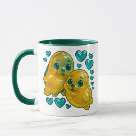 Taza Deux phoques stylisés