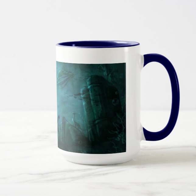 Taza Devoluciones de la locura de Alicia: Jules Verne (Derecha)