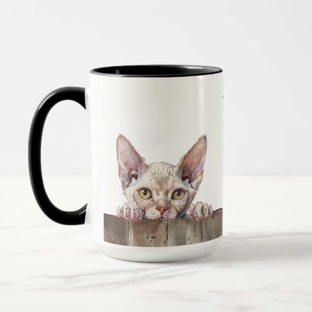 Taza Devon Rex Cat Mug (Izquierda)