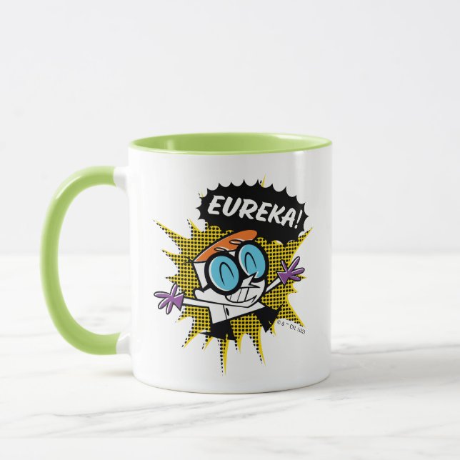 Taza Dexter "Eureka!" Halftone Callout Graphic (Izquierda)