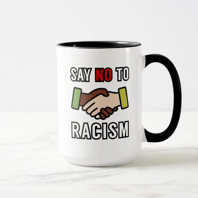 Taza Di No Al Racismo (Derecha)