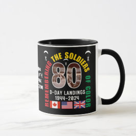 Taza DÍA D LANDINGS 80º Aniversario Africano-Americano