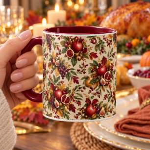 Taza Día de Acción de Gracias Botánico Granada Higo