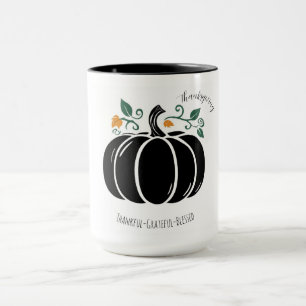 Taza Día de Acción de Gracias,Café Gigante Agradecido A