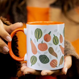 Taza Día de Acción de Gracias calabaza otoño