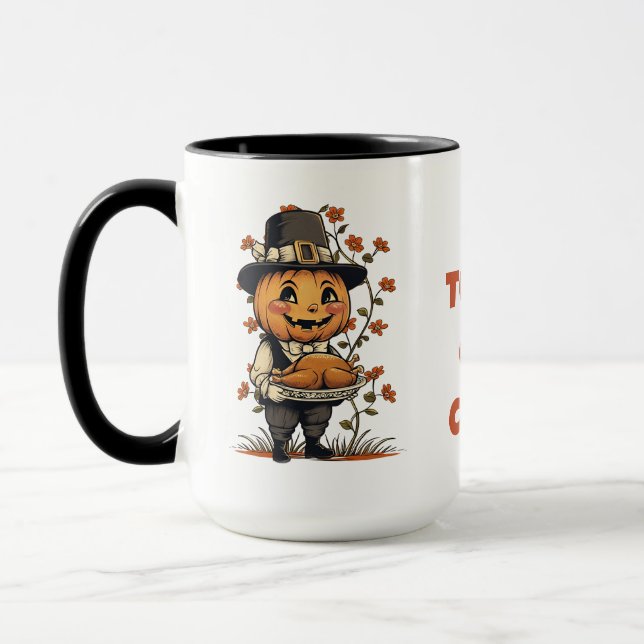 Taza Día de Acción de Gracias de la Calabaza (Izquierda)