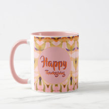 Día de Acción de Gracias Rosa Feliz