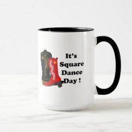 Taza Día de baile cuadrado