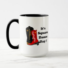 Taza Día de baile cuadrado