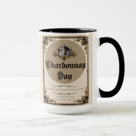 Taza Día de Chardonnay - Parodia de la supervivencia de