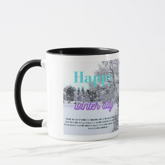 Taza día de invierno feliz (Izquierda)