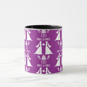 Taza Día de la boda de Chicas homosexuales