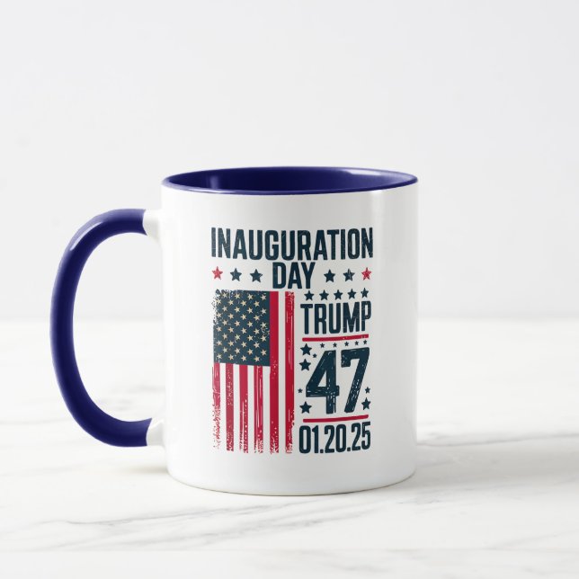 Taza Día de la Inauguración 47 Presidente Donald Trump  (Izquierda)
