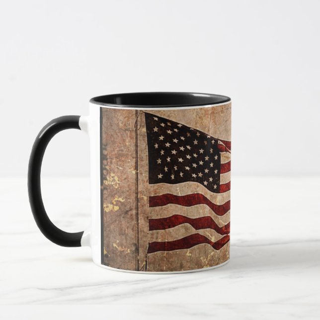 Taza Día de la Independencia de la Bandera Patriótica E (Izquierda)