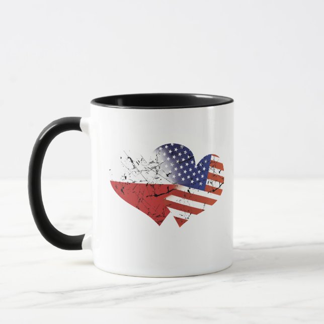 Taza Día de la Independencia del polaco de la bandera (Izquierda)