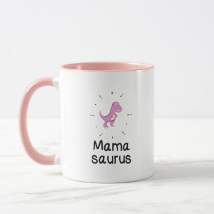 Taza Día de la madre de la mamá del dinosaurio de