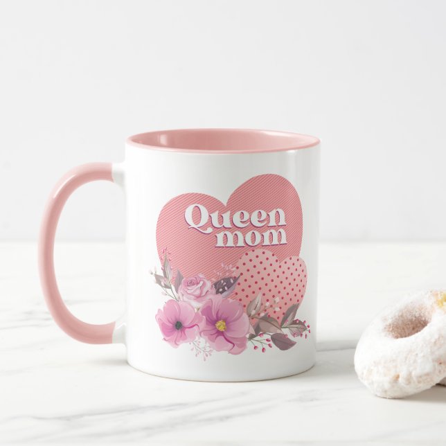 Taza Día de la madre de la reina (Con donut)