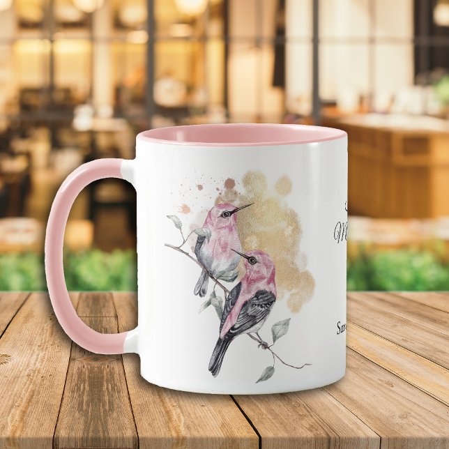 Taza Día de la Madre de los Amantes Hummingbirds (Subido por el creador)