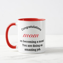 Taza Día de la Madre de tipografía de regalo de regalo