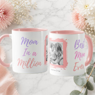 Taza Día de la Madre Mejor Mamá del Mundo Foto Rosa Per