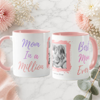 Taza Día de la Madre Mejor Mamá del Mundo Foto Rosa Per