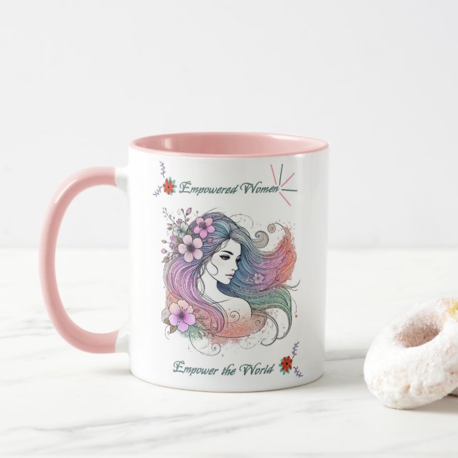 Taza Día de la mujer Inspirador café Mug (Con donut)