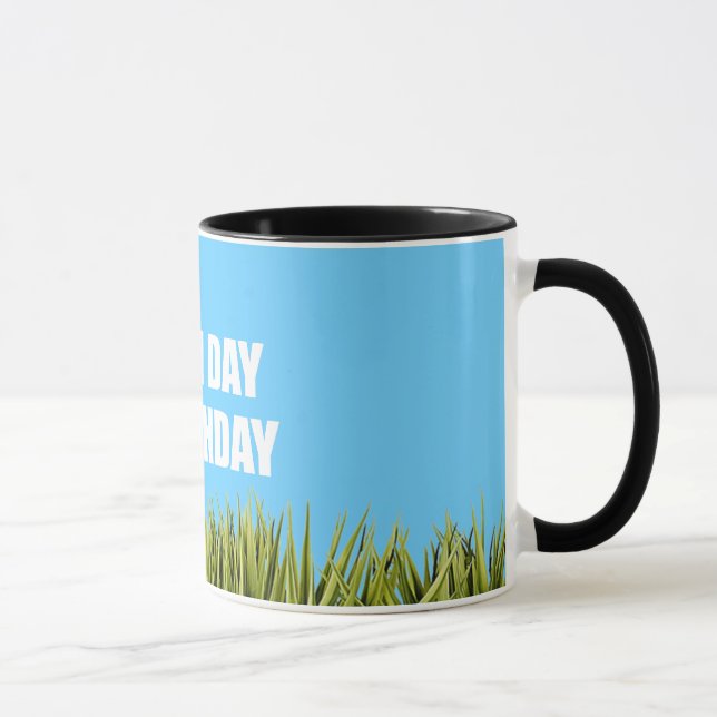 Taza Día de la Tierra = cumpleaños (Derecha)