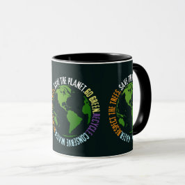 Taza Día de la Tierra Salven el planeta Vamos Verde