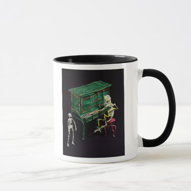 Taza Día de las figuras muertas como músicos (Derecha)