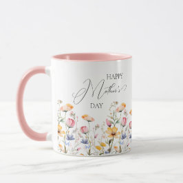 Taza Día de las Madres de Watercolor Meadow