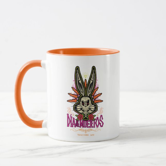 Taza Día De Los Muertos BUGS BUNNY™ Floral (Izquierda)