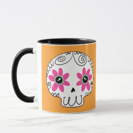 Taza Día de los muertos por la caída del azúcar
