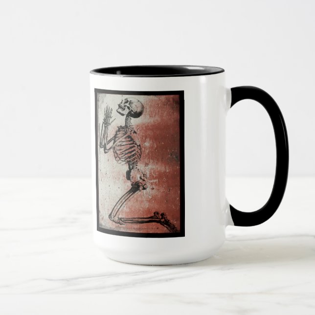 Taza Día de los Muertos Rezando Silencio (Derecha)