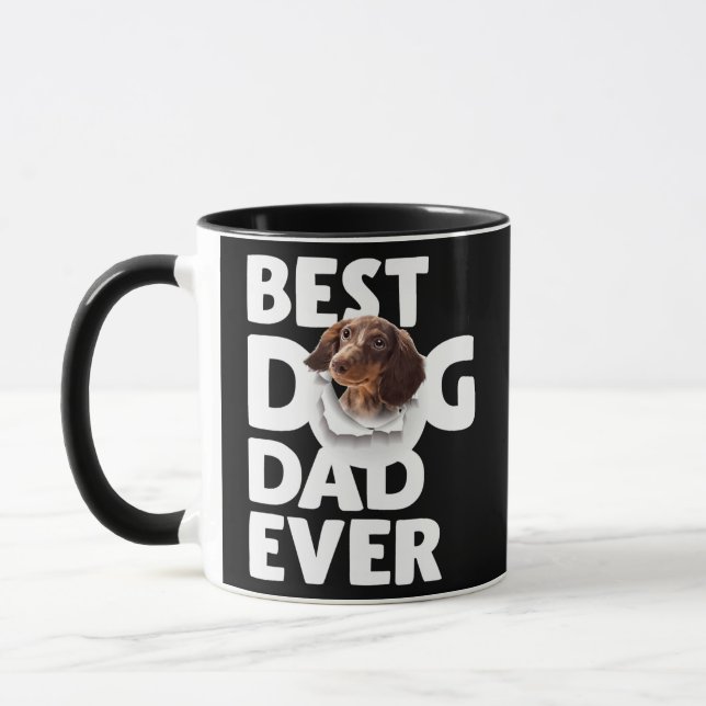 Taza Día de los Padres del Mejor Papa Perro  (Izquierda)